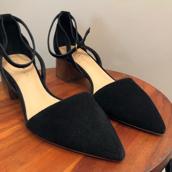 Gibson Latimer Shoes - Gibson Latimer suede ankle strap chunky heel size 7.5